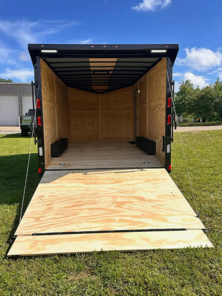 New 2026 Rock Solid 8.5x18 Car Hauler -5200LB Torsion Axle-Blackout