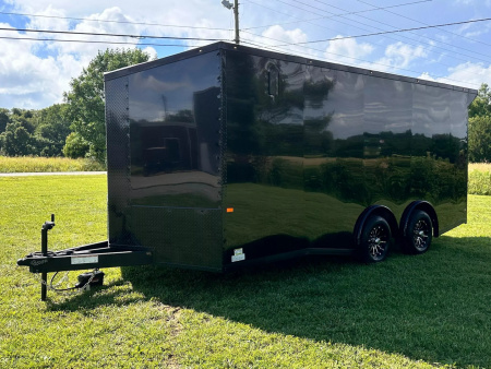 New 2026 Rock Solid 8.5x18 Car Hauler -5200LB Torsion Axle-Blackout