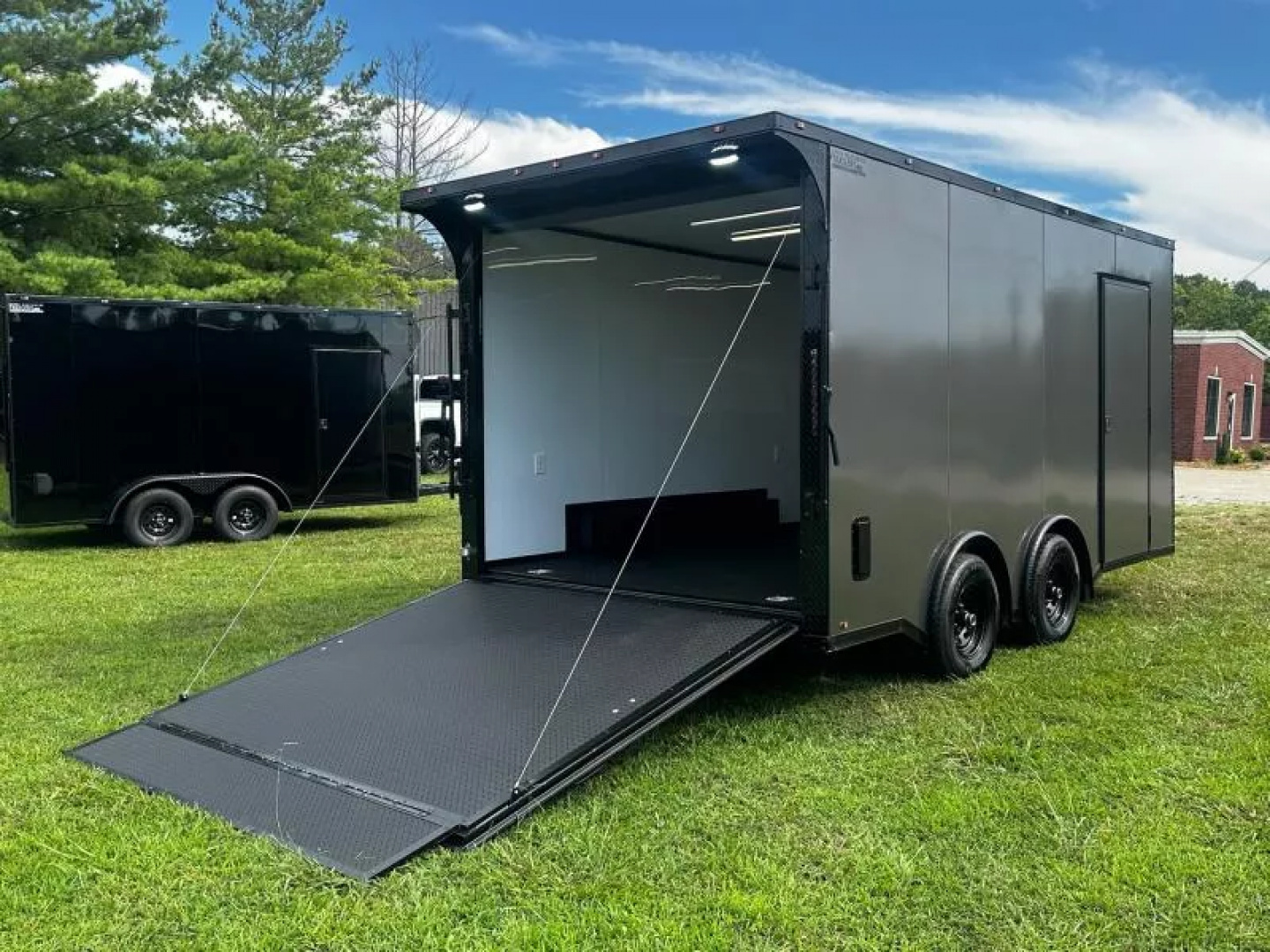 New 2026 Luxe 8.5x16 Race Trailer-Finished Interior-5200LB Torsion Axle-Blackout