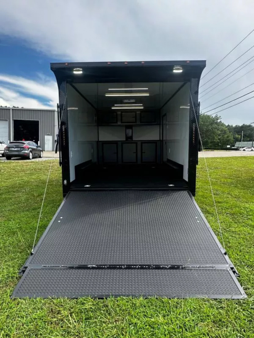New 2026 Luxe 8.5x16 Race Trailer-Finished Interior-5200LB Torsion Axle-Blackout