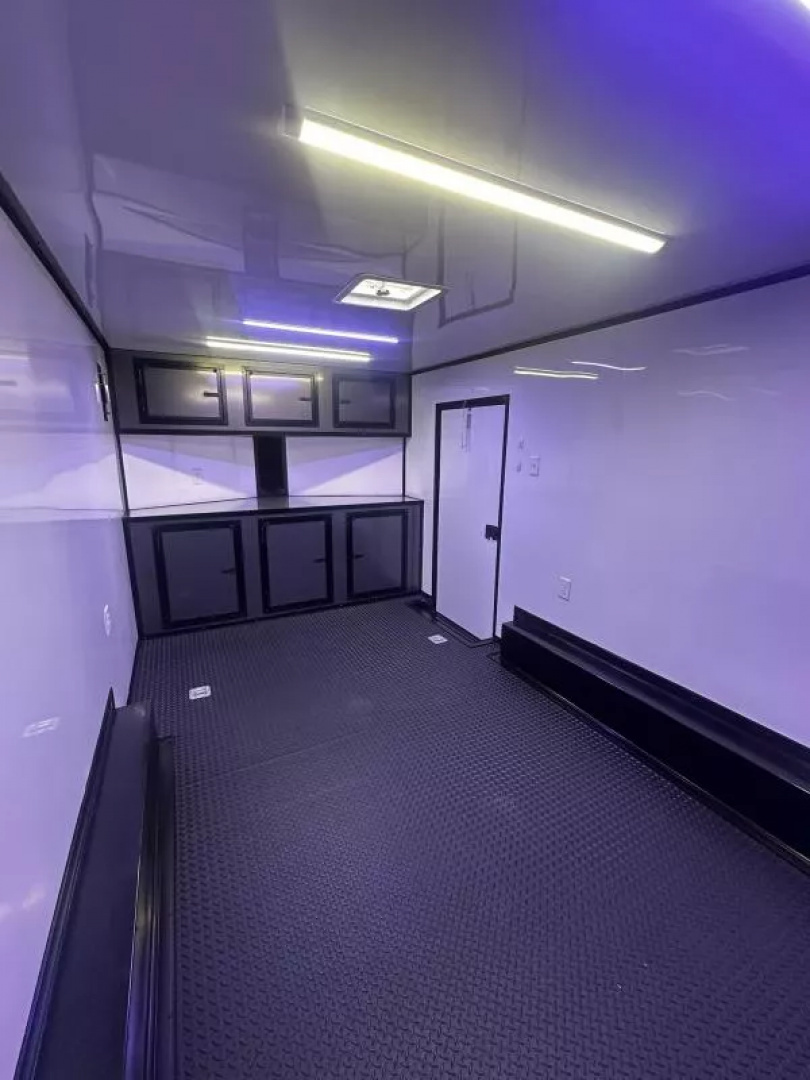 New 2026 Luxe 8.5x16 Race Trailer-Finished Interior-5200LB Torsion Axle-Blackout