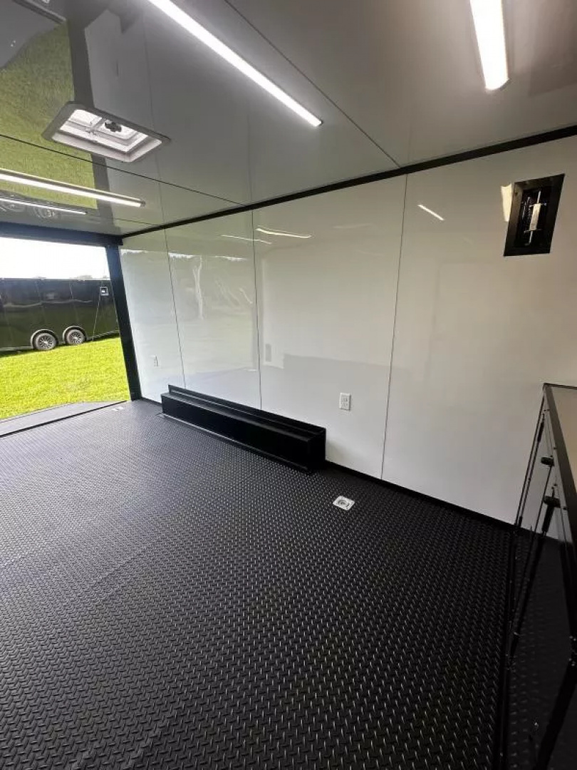 New 2026 Luxe 8.5x16 Race Trailer-Finished Interior-5200LB Torsion Axle-Blackout