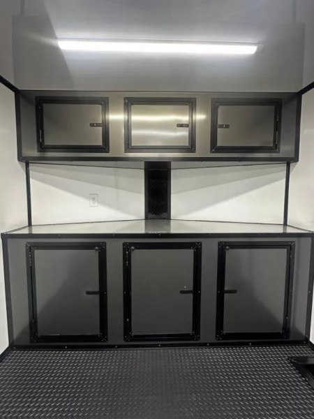 New 2026 Luxe 8.5x16 Race Trailer-Finished Interior-5200LB Torsion Axle-Blackout