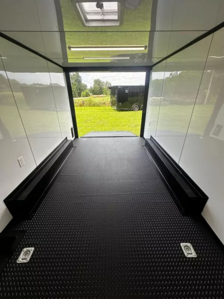 New 2026 Luxe 8.5x16 Race Trailer-Finished Interior-5200LB Torsion Axle-Blackout