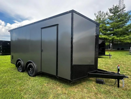 New 2026 Luxe 8.5x16 Race Trailer-Finished Interior-5200LB Torsion Axle-Blackout