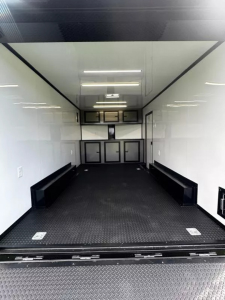 New 2026 Luxe 8.5x16 Race Trailer-Finished Interior-5200LB Torsion Axle-Blackout