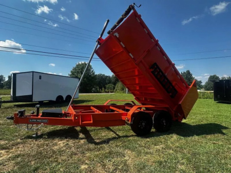 New 2026 Steel Pines Cargo 7X14 Dump Trailer -7000LB Axles