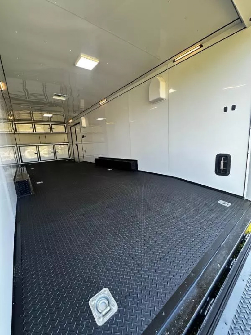 New 2026 Rock Solid 8.5x28-Finished Interior-7000LB Split Torsion Axles-Black Poly-Blackout- Car / Racing Trailer