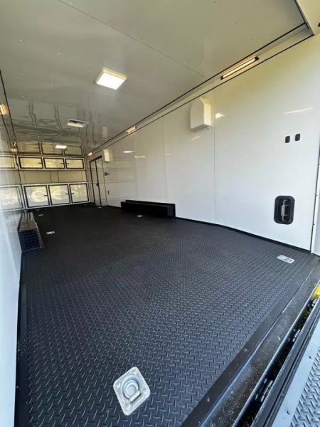 New 2026 Rock Solid 8.5x28-Finished Interior-7000LB Split Torsion Axles-Black Poly-Blackout- Car / Racing Trailer