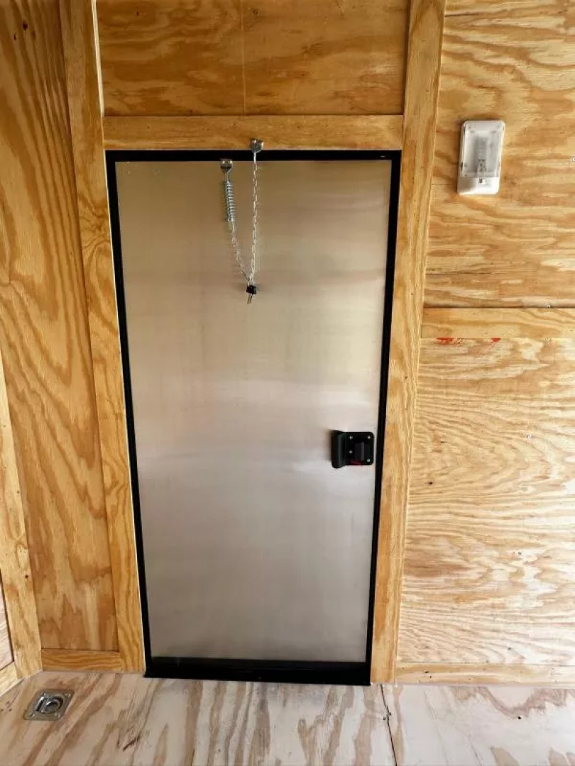New 2026 Luxe 7X12 Enclosed Trailer-3500LB Single Axle-7'ft Interior-White Poly-Blackout