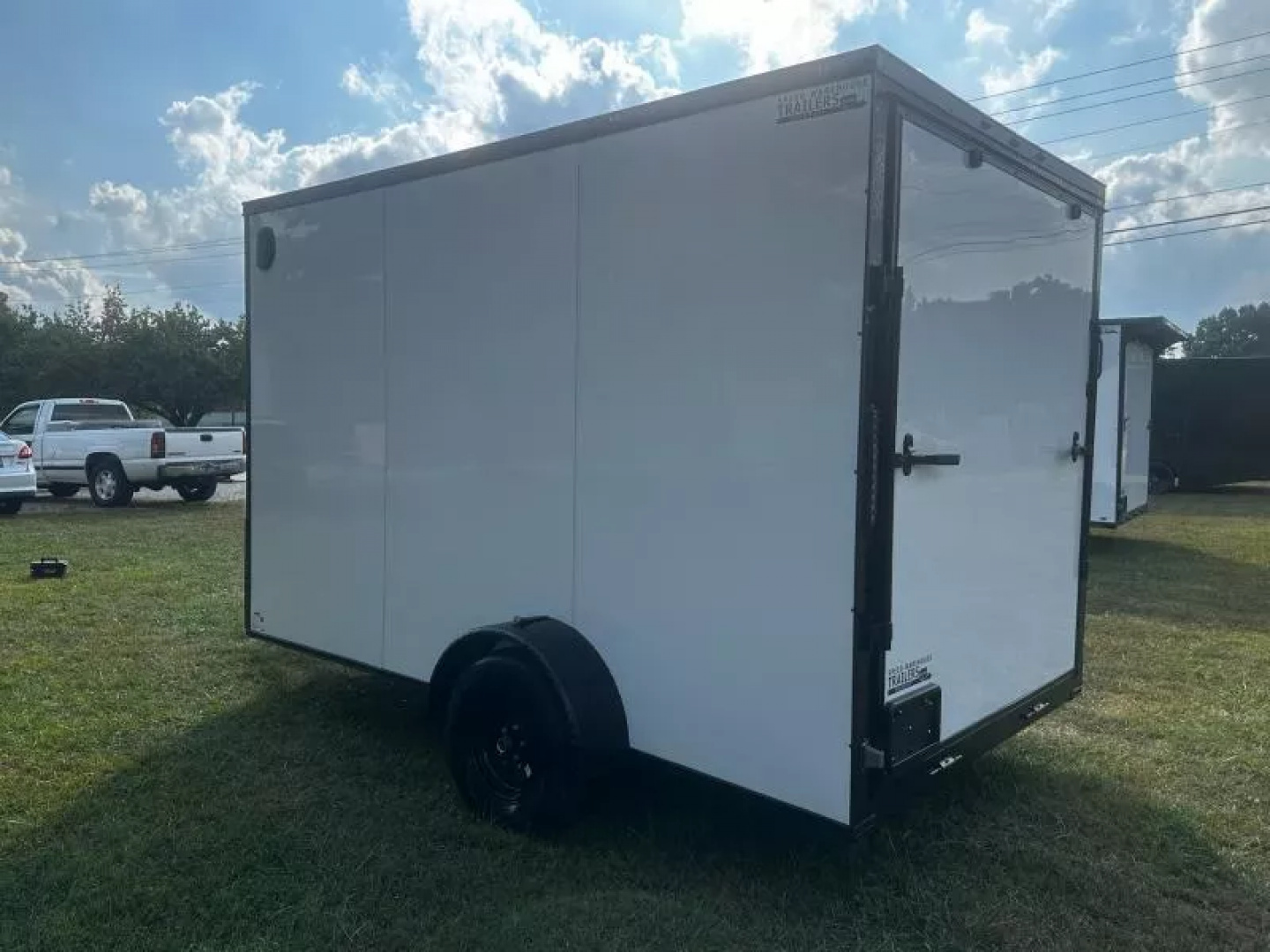 New 2026 Luxe 7X12 Enclosed Trailer-3500LB Single Axle-7'ft Interior-White Poly-Blackout
