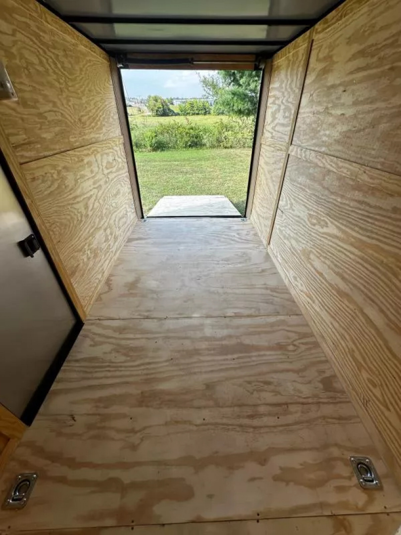 New 2026 Luxe 7X12 Enclosed Trailer-3500LB Single Axle-7'ft Interior-White Poly-Blackout