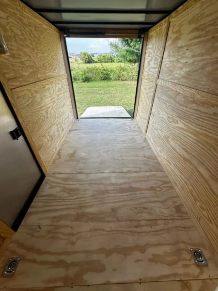 New 2026 Luxe 7X12 Enclosed Trailer-3500LB Single Axle-7'ft Interior-White Poly-Blackout