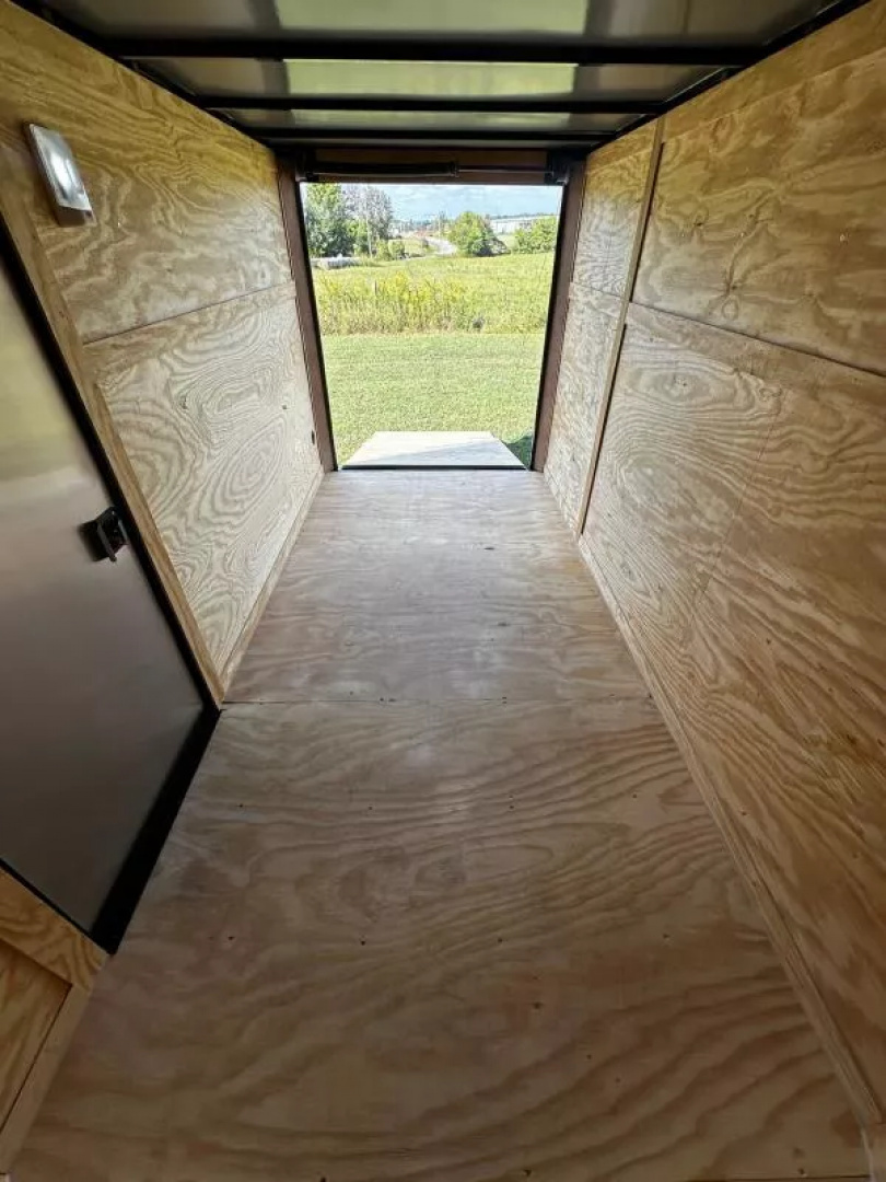 New 2026 Luxe 6X12-Enclosed Trailer-3500LB Single Axle-Black Poly-Blackout