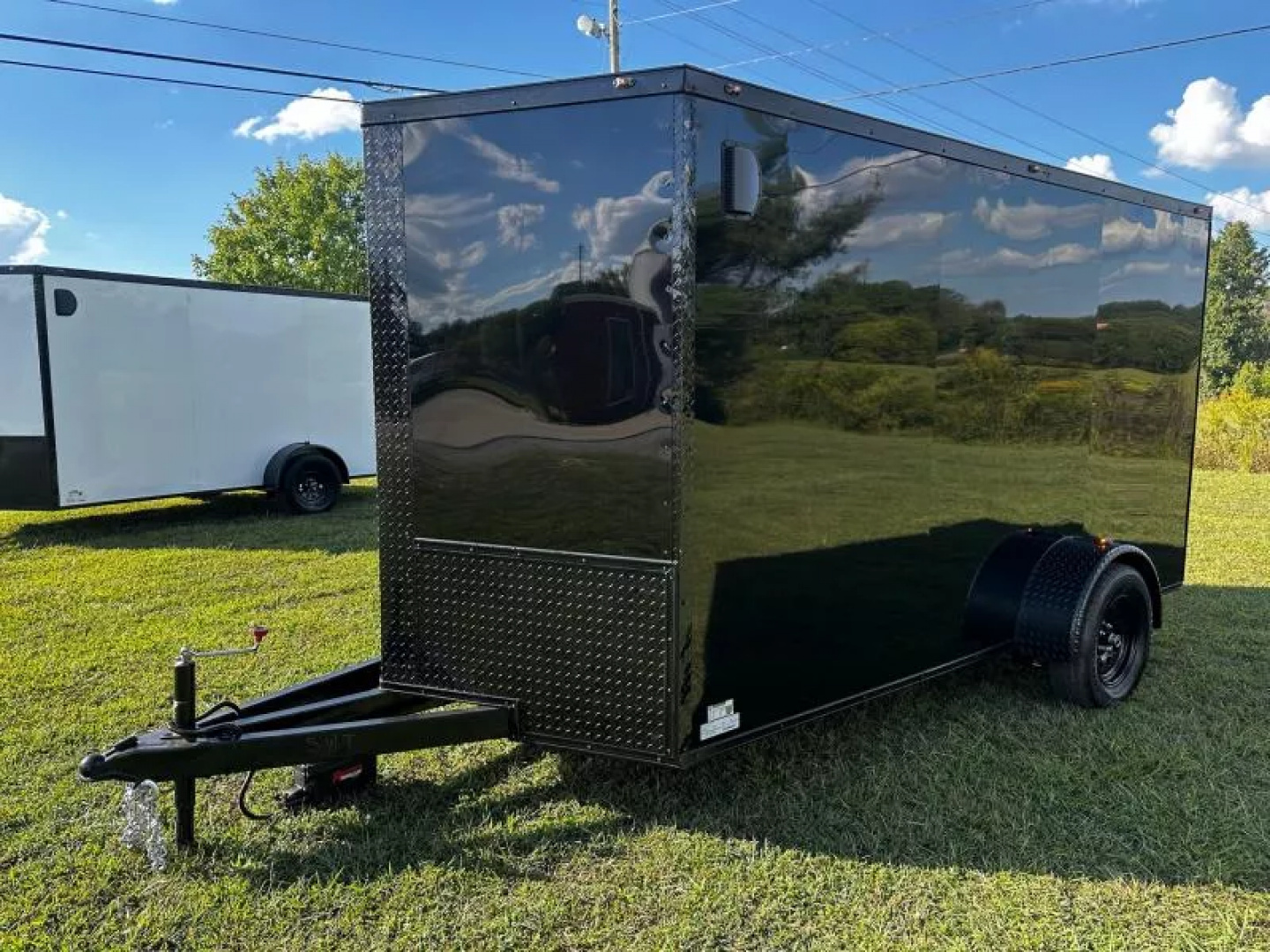 New 2026 Luxe 6X12-Enclosed Trailer-3500LB Single Axle-Black Poly-Blackout