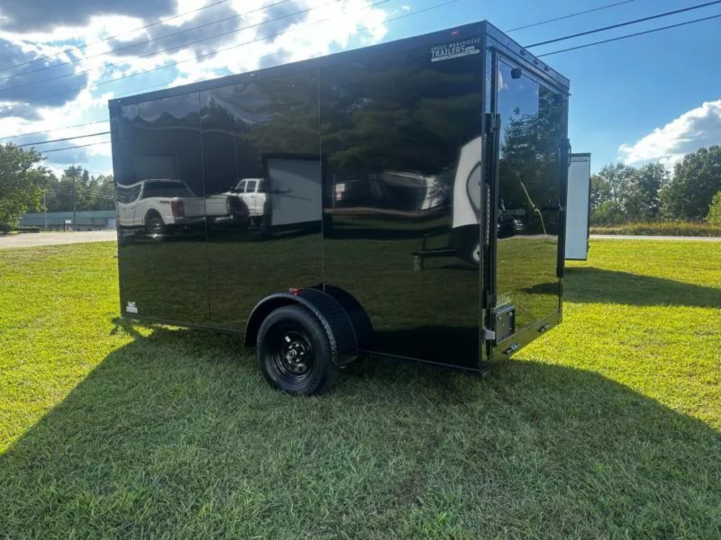 New 2026 Luxe 6X12-Enclosed Trailer-3500LB Single Axle-Black Poly-Blackout