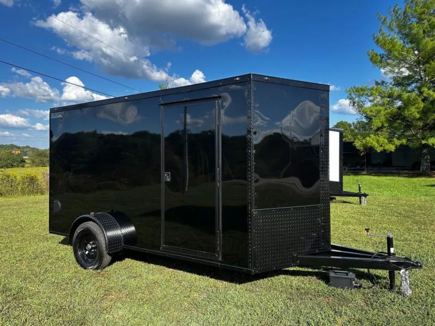 New 2026 Luxe 6X12-Enclosed Trailer-3500LB Single Axle-Black Poly-Blackout