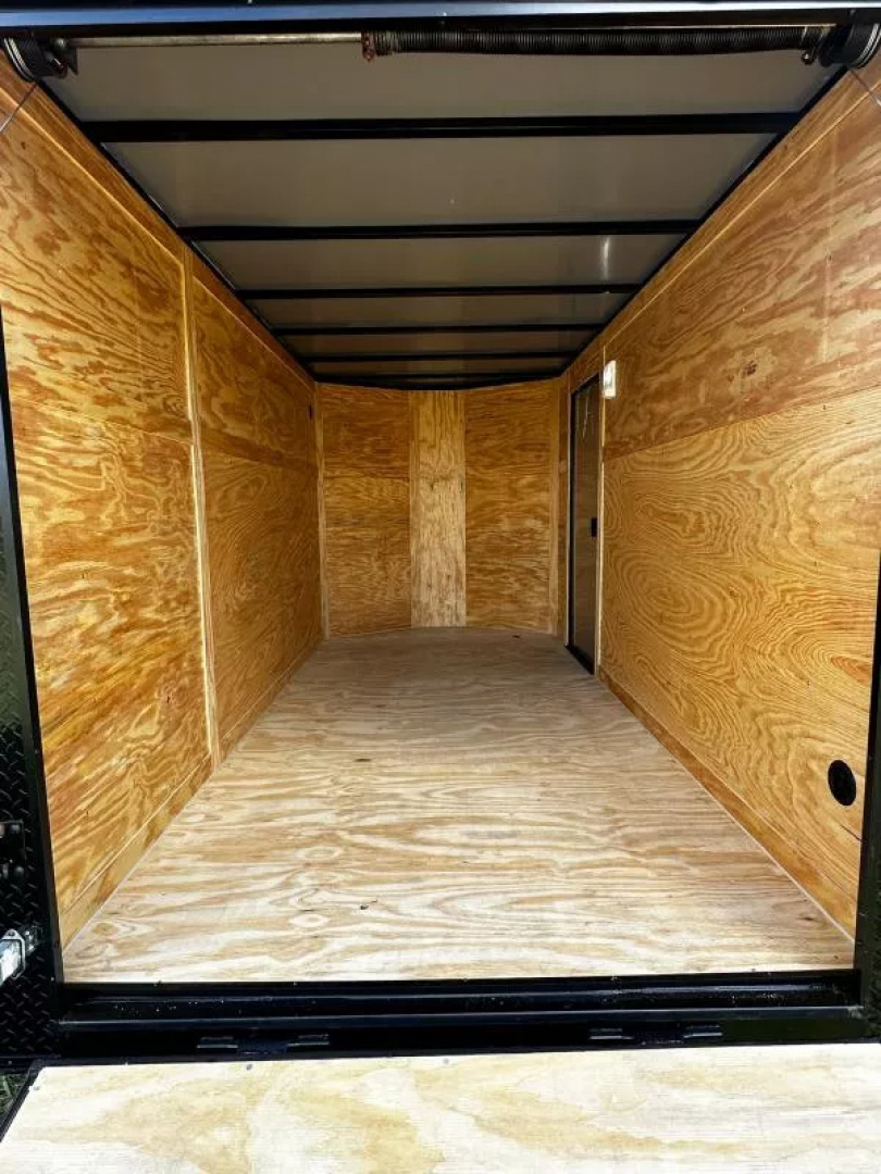 New 2026 Luxe 6X12-Enclosed Trailer-3500LB Single Axle-Black Poly-Blackout