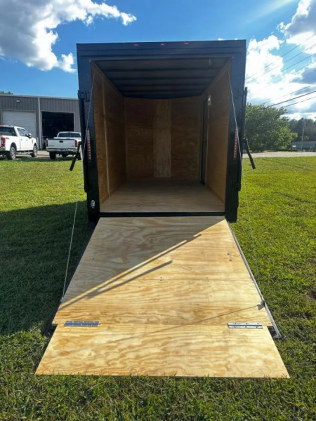 New 2026 Luxe 6X12-Enclosed Trailer-3500LB Single Axle-Black Poly-Blackout