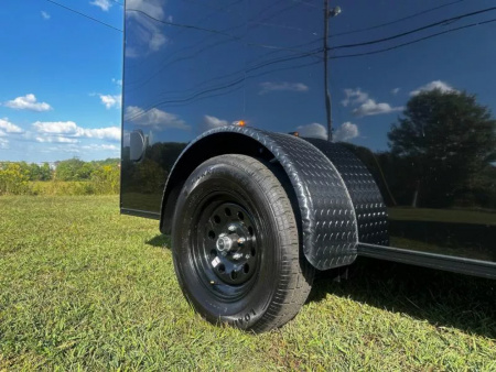 New 2026 Luxe 6X12-Enclosed Trailer-3500LB Single Axle-Black Poly-Blackout