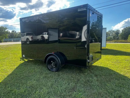 New 2026 Luxe 6X12-Enclosed Trailer-3500LB Single Axle-Black Poly-Blackout