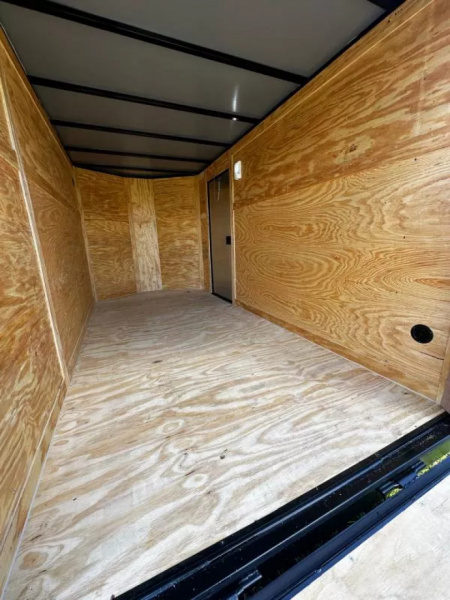 New 2026 Luxe 6X12-Enclosed Trailer-3500LB Single Axle-Black Poly-Blackout