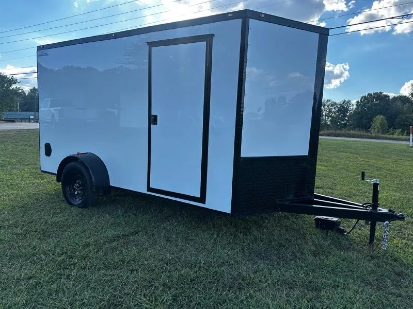 New 2026 Luxe 6X12 - Enclosed Trailer- 3500LB Single Axle - White Poly - Blackout