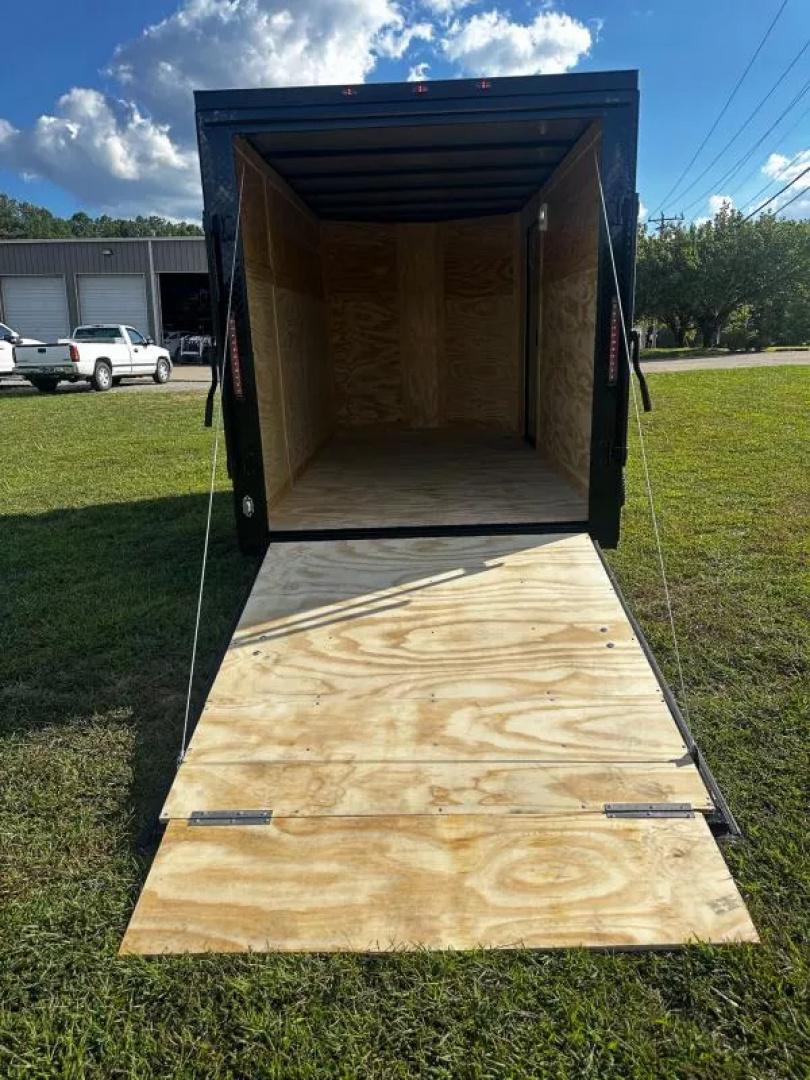 New 2026 Luxe 6X12 - Enclosed Trailer- 3500LB Single Axle - White Poly - Blackout