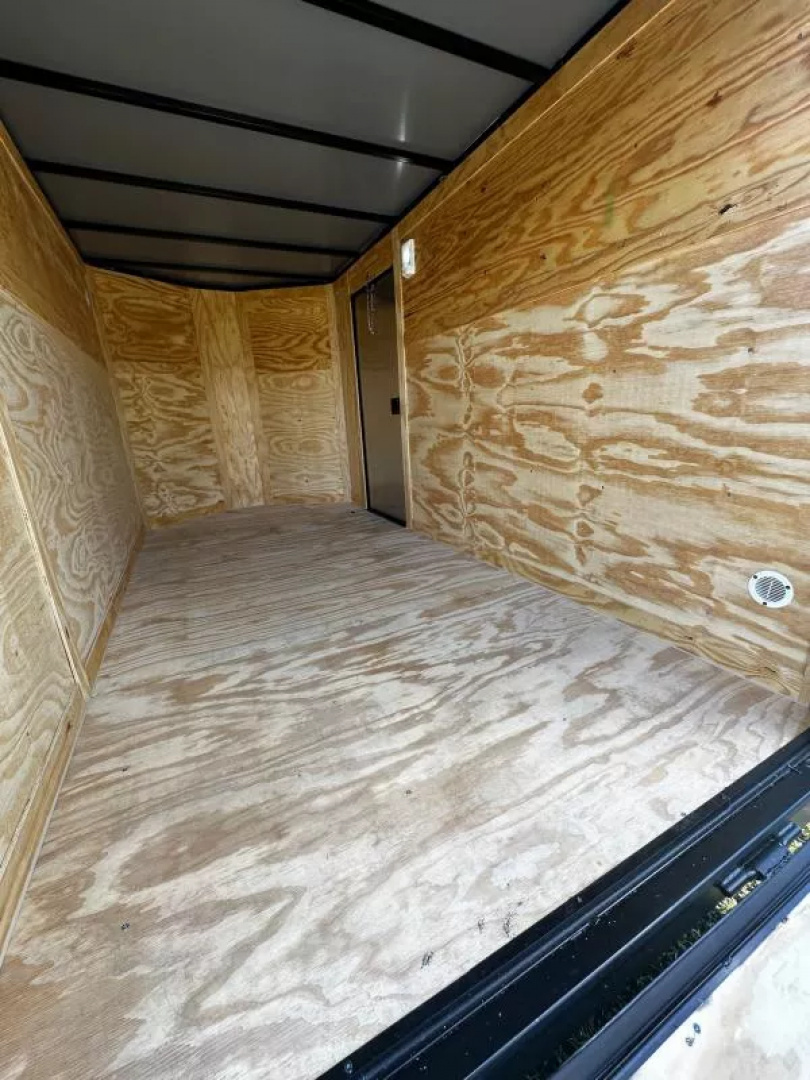 New 2026 Luxe 6X12 - Enclosed Trailer- 3500LB Single Axle - White Poly - Blackout