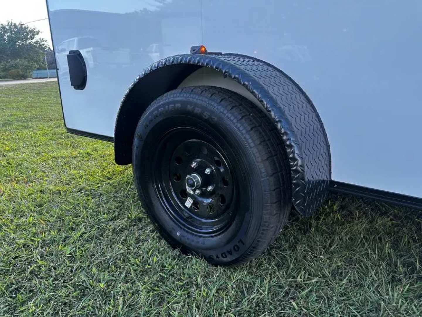 New 2026 Luxe 6X12 - Enclosed Trailer- 3500LB Single Axle - White Poly - Blackout