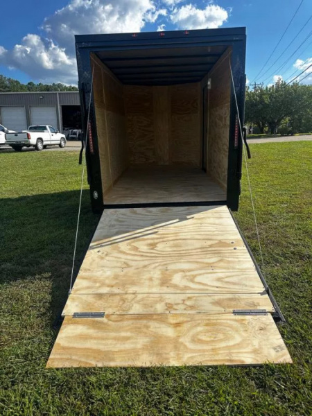 New 2026 Luxe 6X12 - Enclosed Trailer- 3500LB Single Axle - White Poly - Blackout