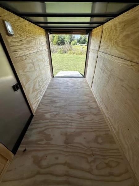 New 2026 Luxe 6X12 - Enclosed Trailer- 3500LB Single Axle - White Poly - Blackout