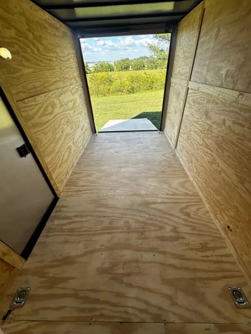 New 2026 Luxe 7X12 Enclosed Trailer-3500LB Single Axle-7'ft Interior-White Poly-Blackout