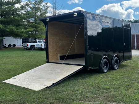 New 2026 Luxe 8.5x16 Car Hauler-5200LB Torsion Axle-Blackout