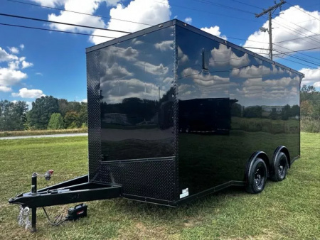 New 2026 Luxe 8.5x16 Car Hauler-5200LB Torsion Axle-Blackout