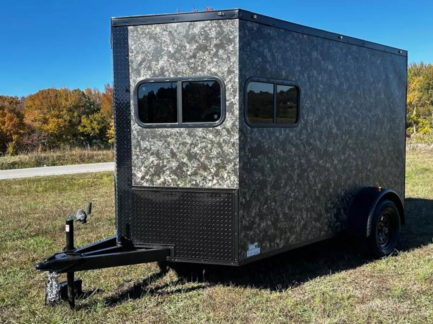 New 2026 Luxe 6X10 -Enclosed Trailer -3500LB Single Axle -Camo- Blackout
