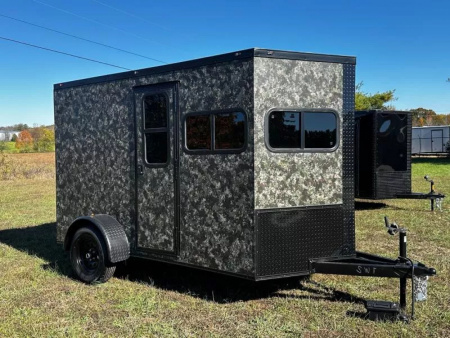 New 2026 Luxe 6X10 -Enclosed Trailer -3500LB Single Axle -Camo- Blackout