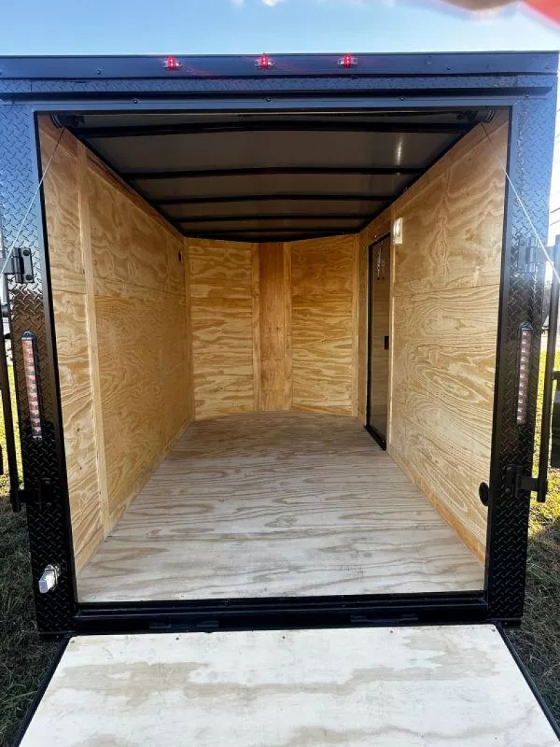 New 2026 Luxe 6X10 -Enclosed Trailer -3500LB Single Axle -Black Poly - Blackout