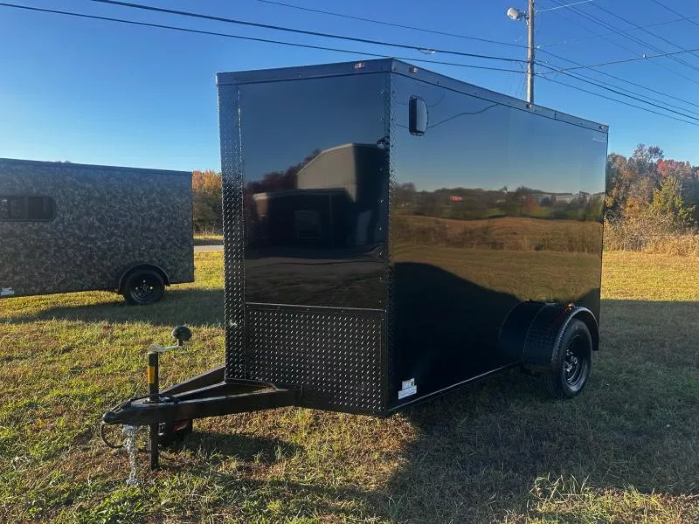 New 2026 Luxe 6X10 -Enclosed Trailer -3500LB Single Axle -Black Poly - Blackout