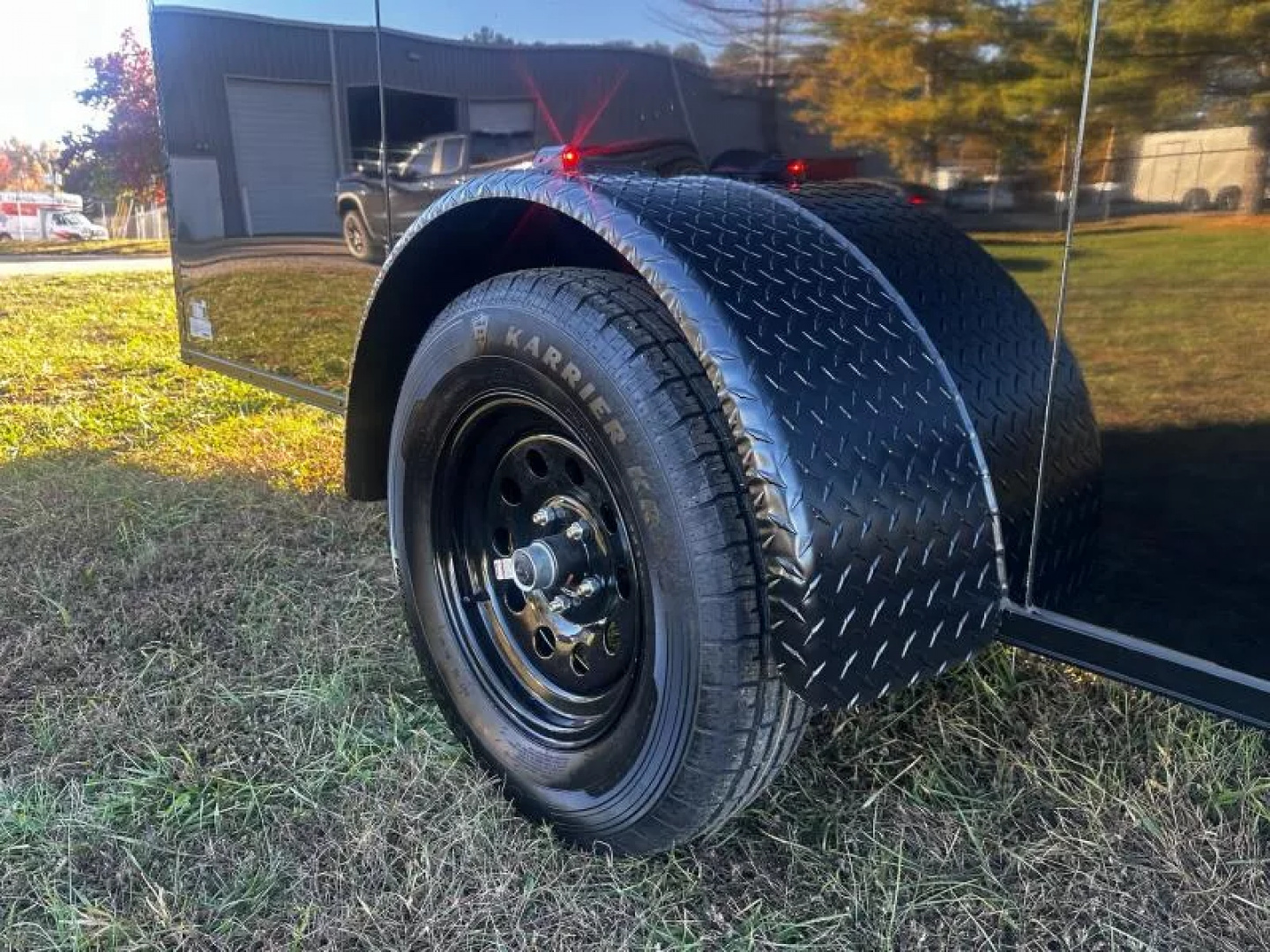 New 2026 Luxe 6X10 -Enclosed Trailer -3500LB Single Axle -Black Poly - Blackout