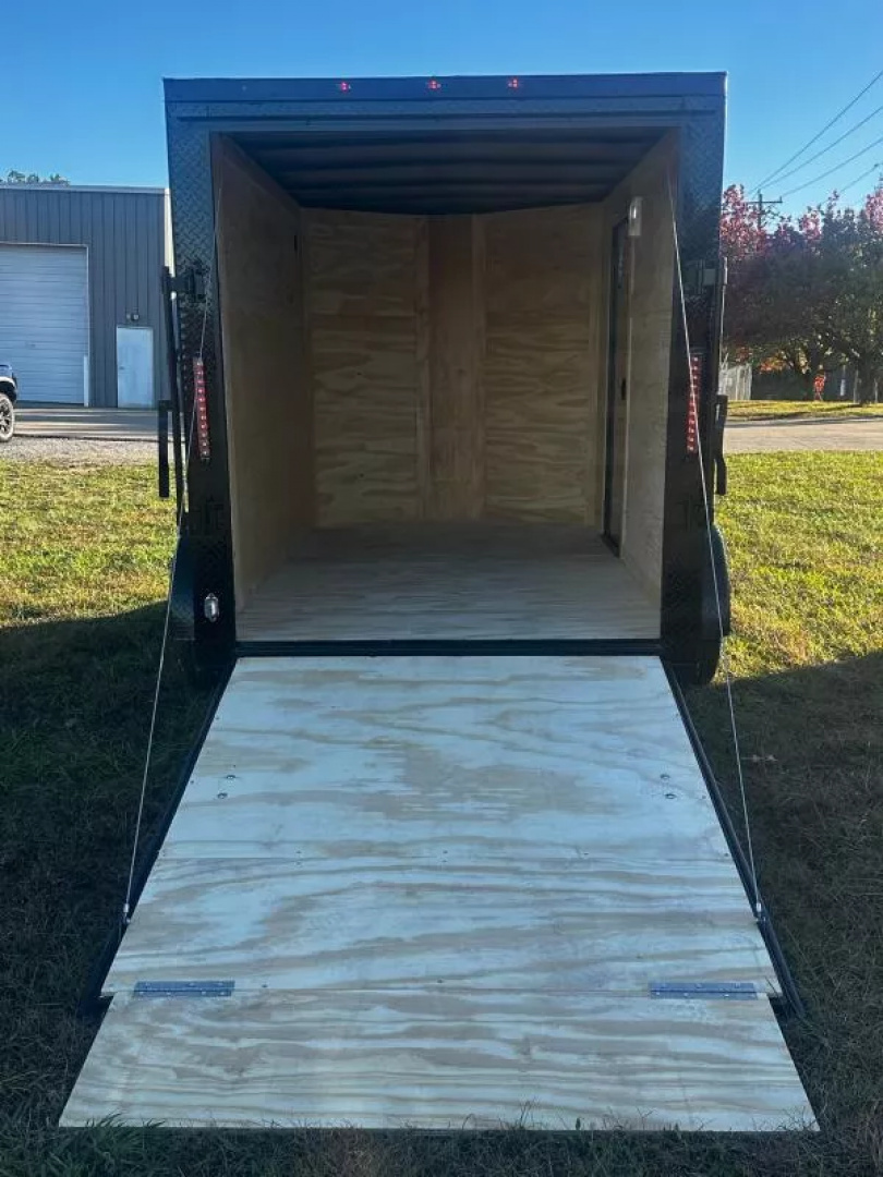 New 2026 Luxe 6X10 -Enclosed Trailer -3500LB Single Axle -Black Poly - Blackout