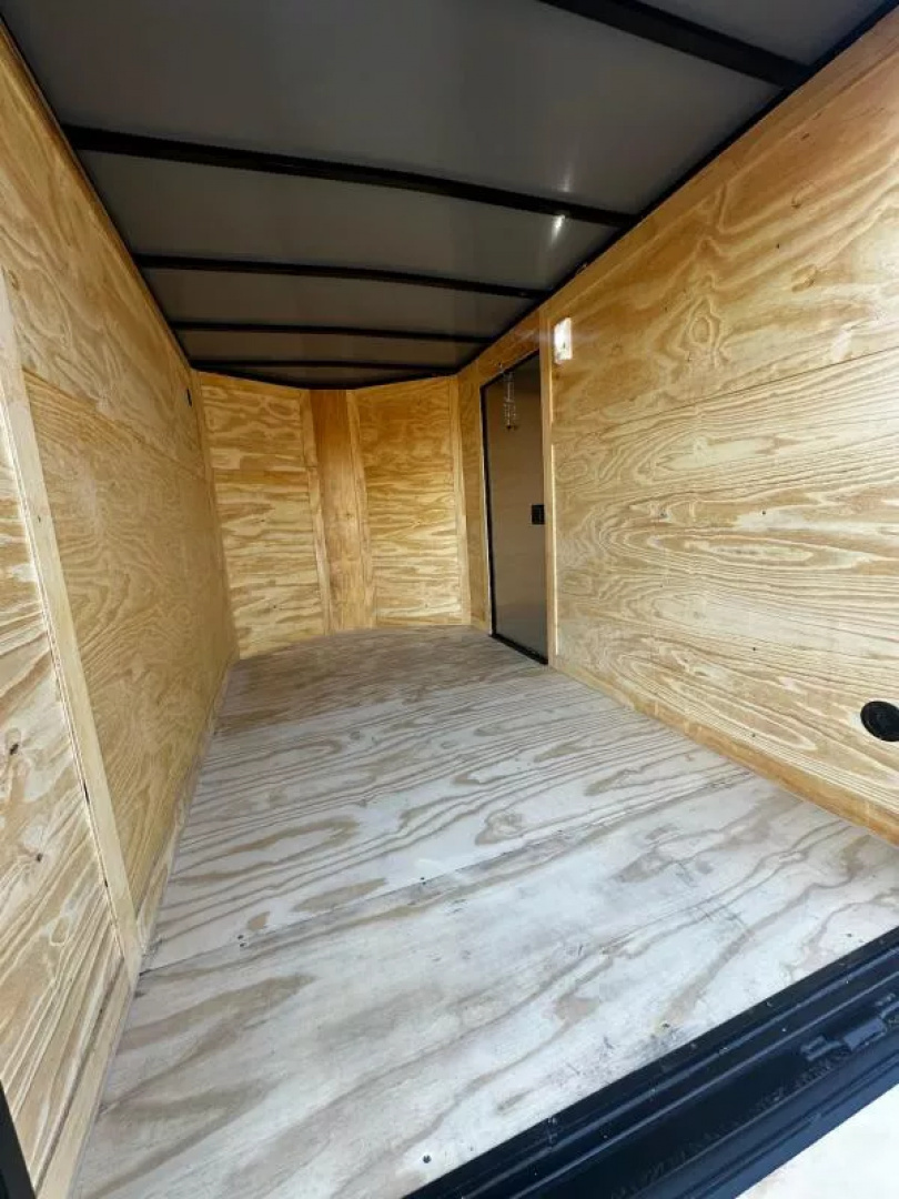 New 2026 Luxe 6X10 -Enclosed Trailer -3500LB Single Axle -Black Poly - Blackout