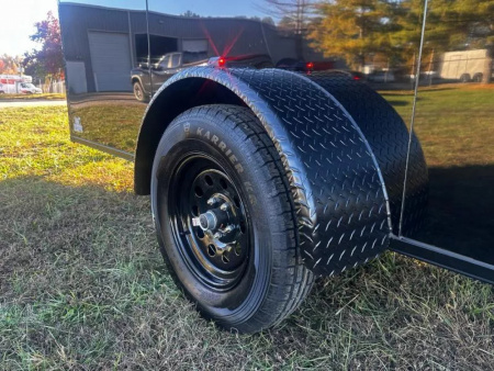 New 2026 Luxe 6X10 -Enclosed Trailer -3500LB Single Axle -Black Poly - Blackout