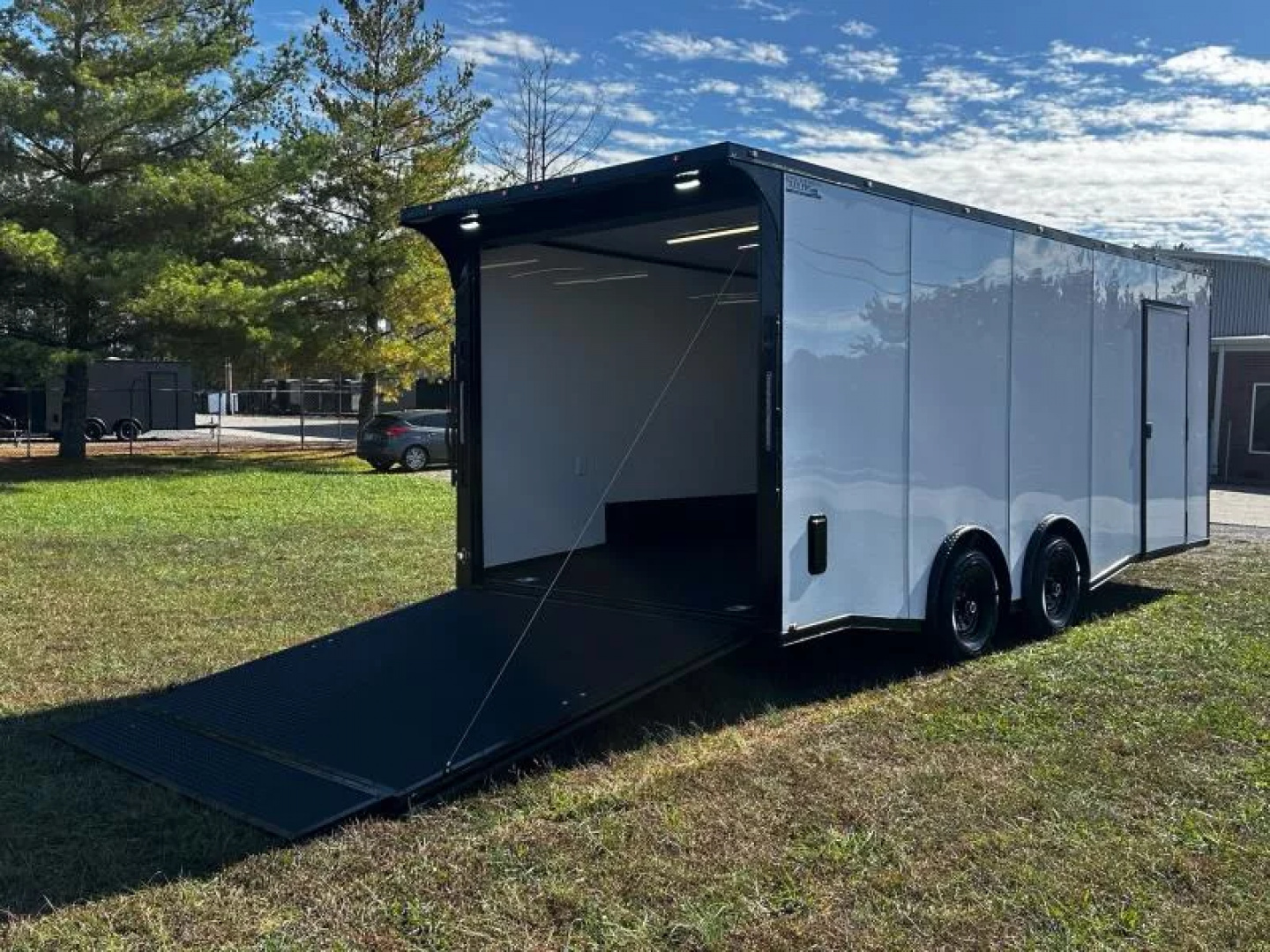 New 2026 Luxe 8.5X20 Race Trailer- Finished Interior-5200LB Torsion Axles-Blackout
