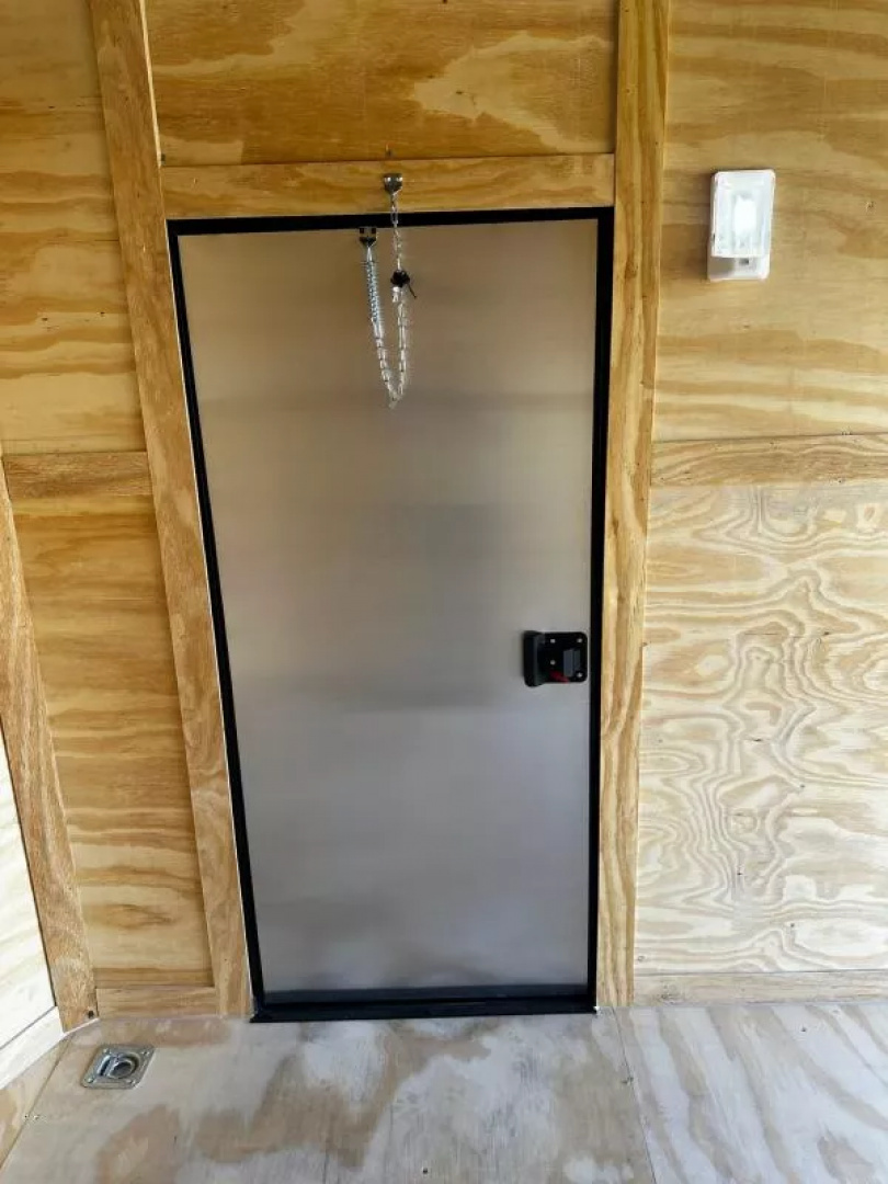 New 2026 Luxe 7X12 Enclosed Trailer-3500LB Tandem Axle -7'ft Interior-White Poly-Blackout