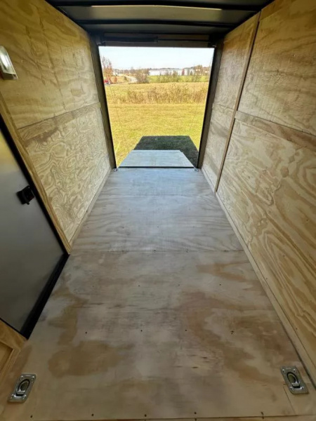 New 2026 Luxe 7X12 Enclosed Trailer-3500LB Tandem Axle -7'ft Interior-White Poly-Blackout