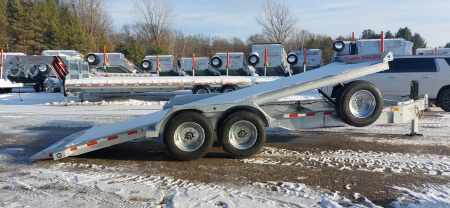 New 82X20 GALVANIZED POWER TILT DECK 8 K AXLES POWER JACKS 2026 TRIUMPH ALSO AVAILABLE W/OUT POWER JACKS