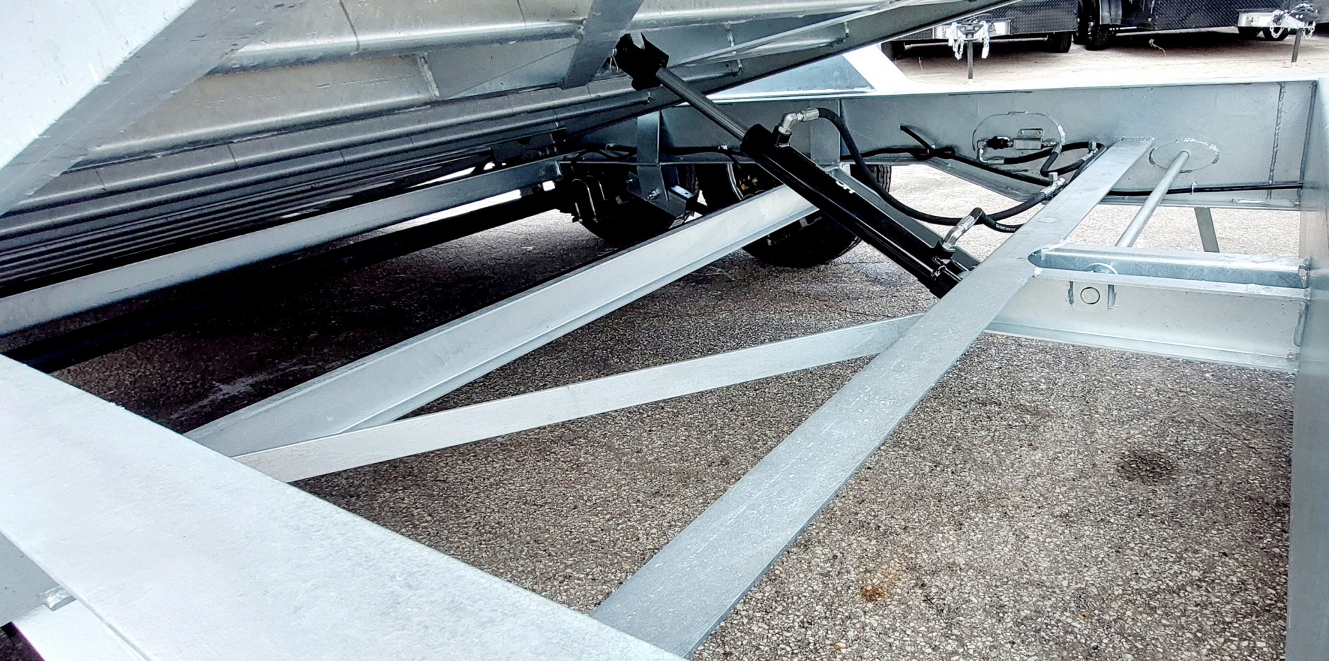 New 82X16 GALVANIZED GRAVITY TILT 7 K AXLES POWER JACKS ALSO AVAILABLE W/OUT POWER JACKS 2026 TRUMPH
