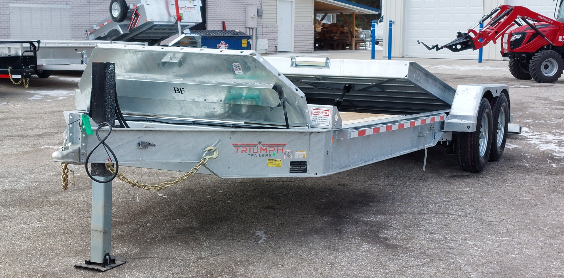 New 82X16 GALVANIZED GRAVITY TILT 7 K AXLES POWER JACKS ALSO AVAILABLE W/OUT POWER JACKS 2026 TRUMPH