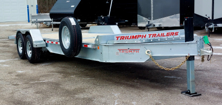 New 82X16 GALVANIZED GRAVITY TILT 7 K AXLES POWER JACKS ALSO AVAILABLE W/OUT POWER JACKS 2026 TRUMPH
